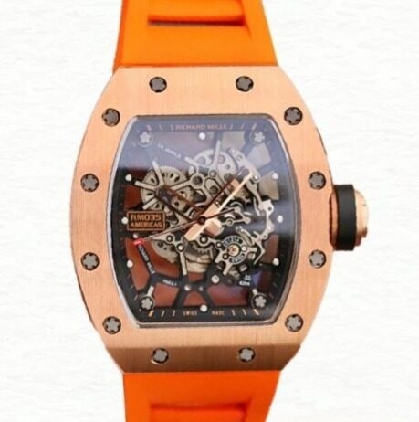 Richard Mille RM035 Super Clone Mechanical Men Transparent Dial Watch