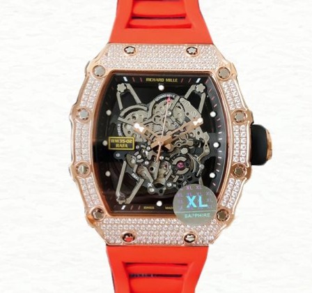 Richard Mille Super Clone RM35-02 Mechanical Men Watch Diamond Bezel