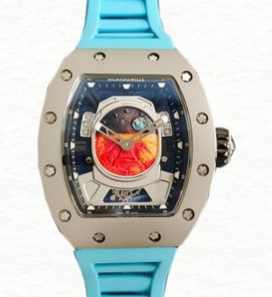 Richard Mille Super Clone RM52-05 Men Mechanical Rubber Band Mars Earth Dial
