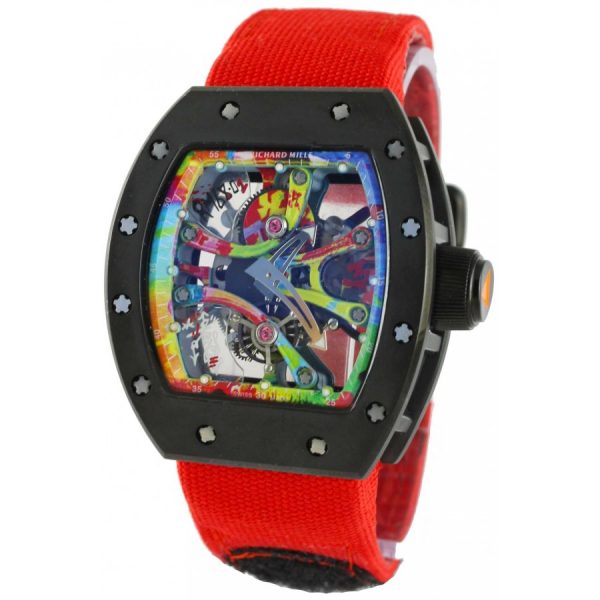 Richard Mille Super Clone RM 68-01 Kongo Skeleton Dial Nylon Watch